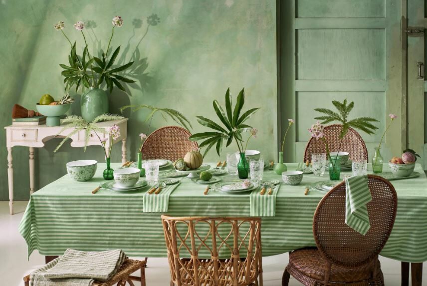 Yeşil Porselen Kahve Fincanı 120 Ml Lily & Lotus Collection by Pip Studio