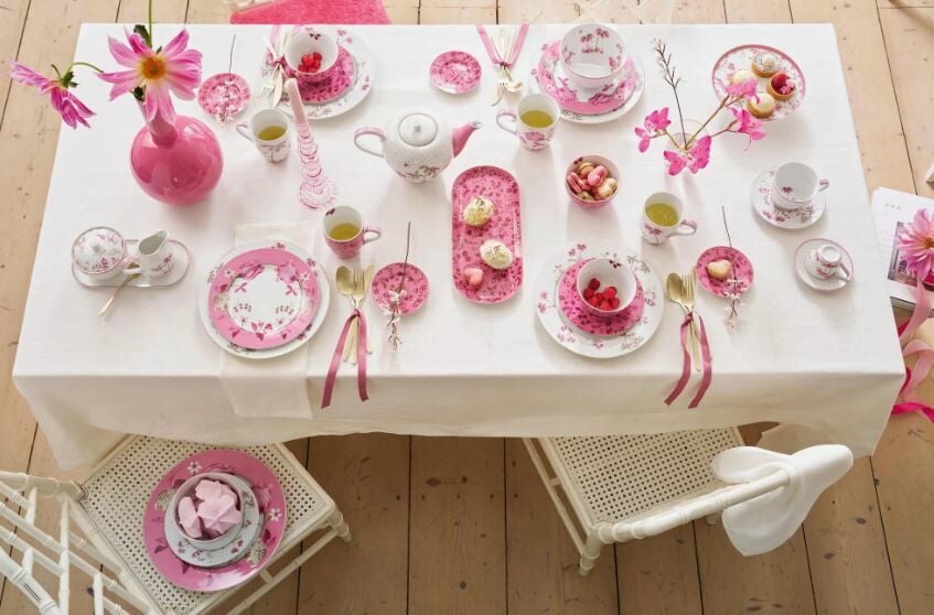 Beyaz Porselen Çay Fincan Seti 280 Ml Jolie Collection by Pip Studio