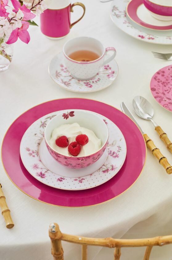 Beyaz Porselen Çay Fincan Seti 280 Ml Jolie Collection by Pip Studio