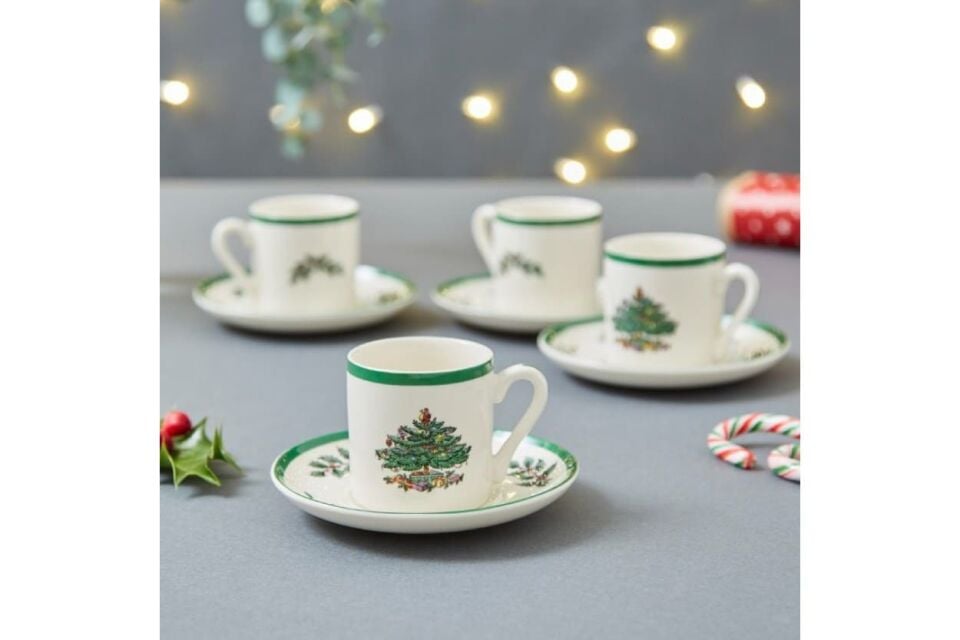 CHRİSTMAS TREE ESPRESSO FİNCAN+TABAĞI
