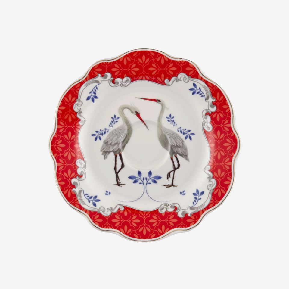 Kırmızı Porselen Kahve Fincan Seti 90 Ml Allure Collection by Chiara Alessi