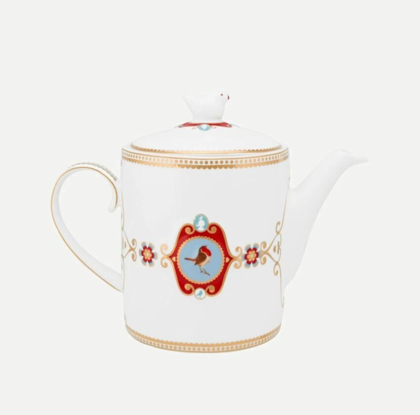 Beyaz Porselen Demlik 1300 Ml Love Birds Collection by Pip Studio