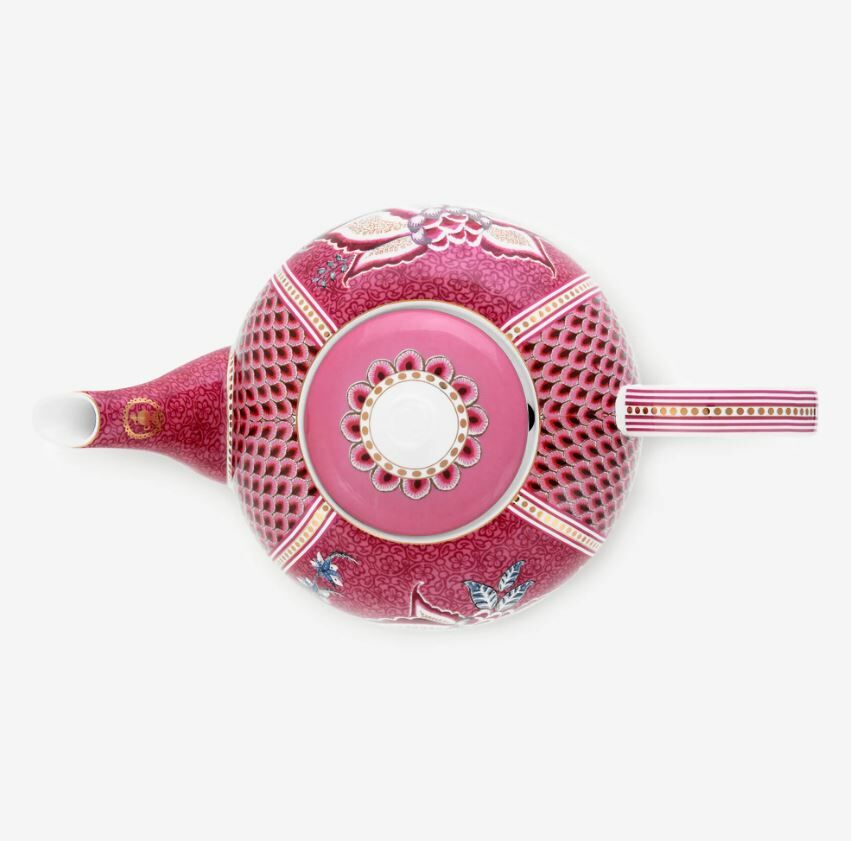 Kırmızı Porselen Demlik 1600 Ml Flower Festival Collection by Pip Studio