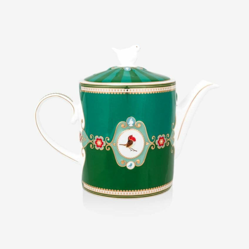 Yeşil Porselen Demlik 1300 Ml Love Birds Collection by Pip Studio