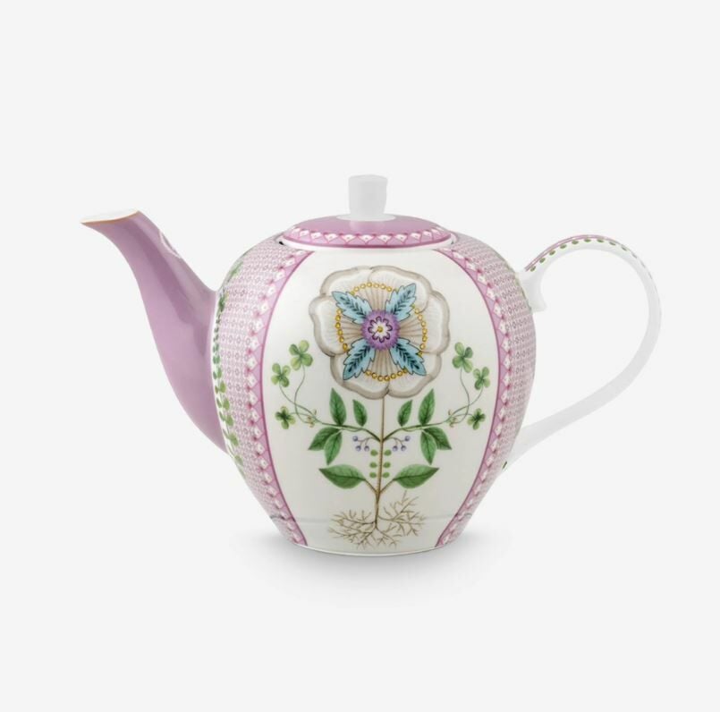 Mor Porselen Demlik 1600 Ml Lily & Lotus Collection by Pip Studio