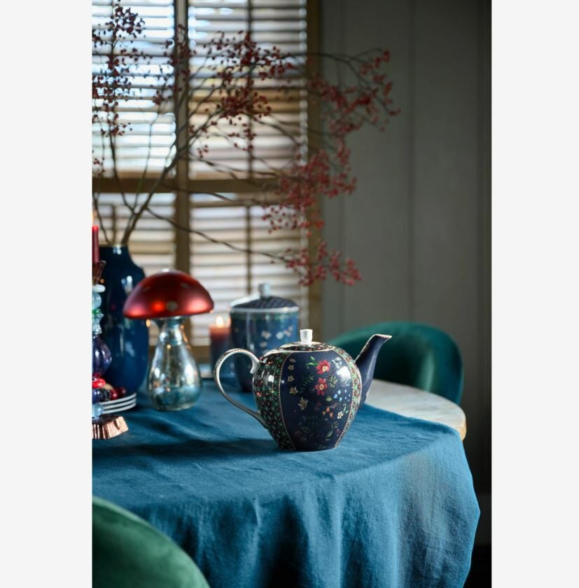 Mavi Porselen Demlik 1600 Ml Berry Blues Collection by Pip Studio