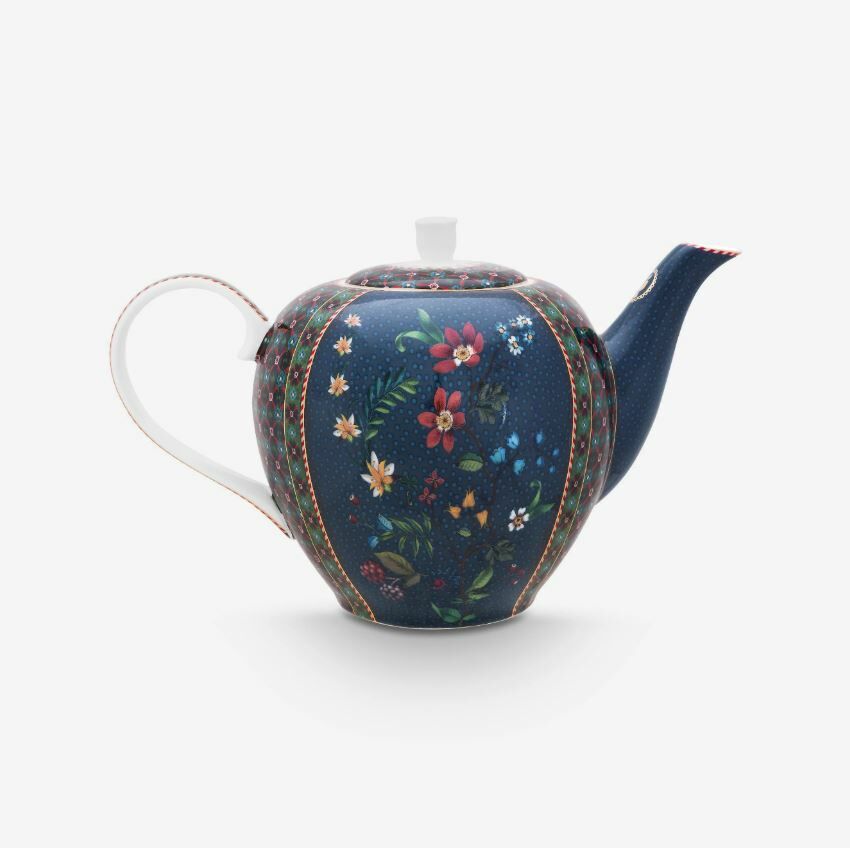 Mavi Porselen Demlik 1600 Ml Berry Blues Collection by Pip Studio