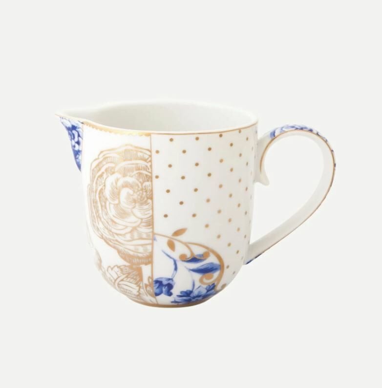 Mavi Beyaz Porselen Sütlük 260 Ml Royal White Collection by Pip Studio