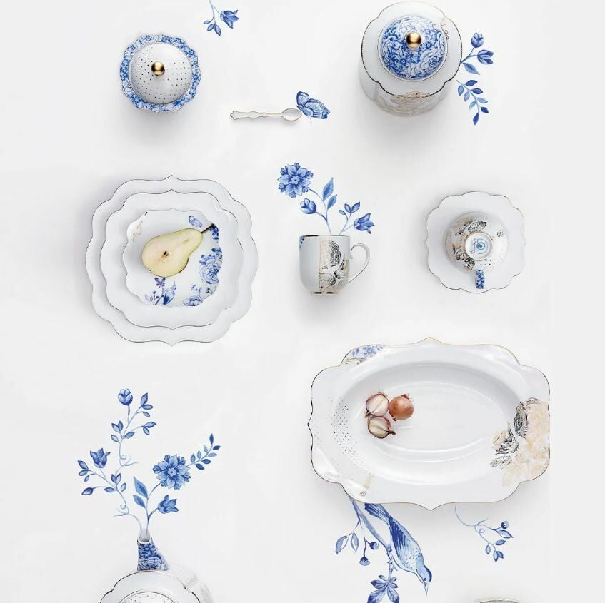 Mavi Beyaz Porselen Sütlük 260 Ml Royal White Collection by Pip Studio