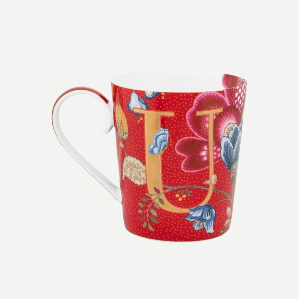 Pip Studio Harfli Mug Kırmızı U 350 ml