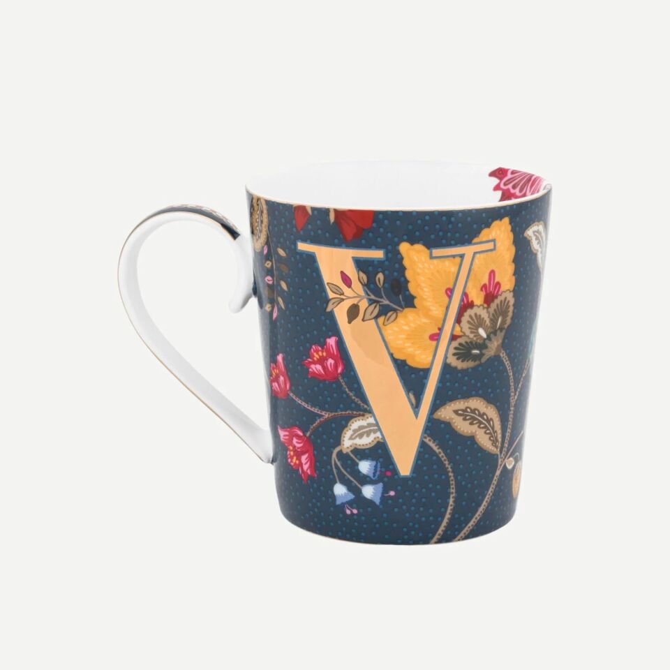 Pip Studio Harfli Mug Mavi V 350 ml