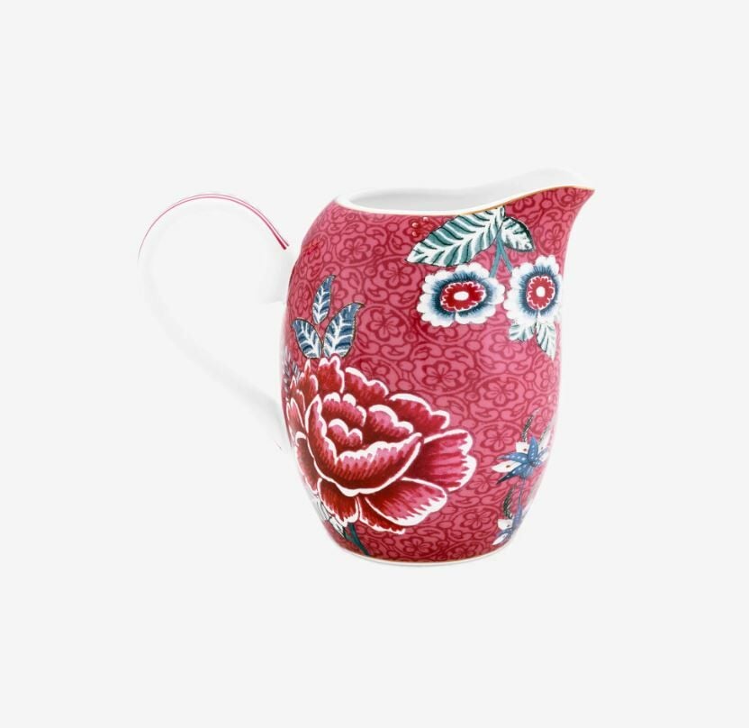 Kırmızı Porselen Sütlük 250 Ml Flower Festival Collection by Pip Studio