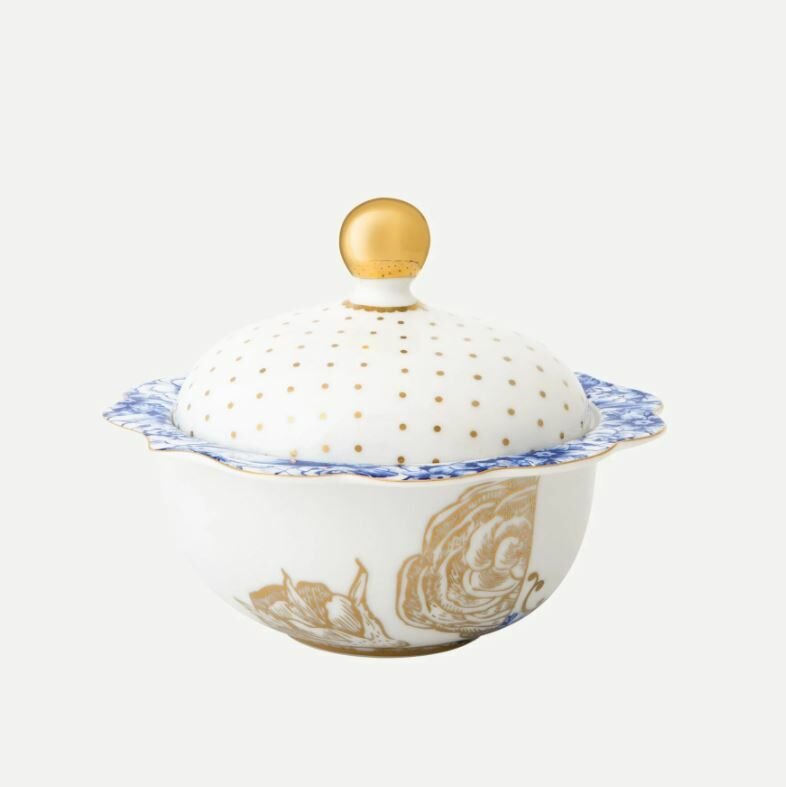 Mavi Beyaz Porselen Şekerlik 235 Ml Royal White Collection by Pip Studio