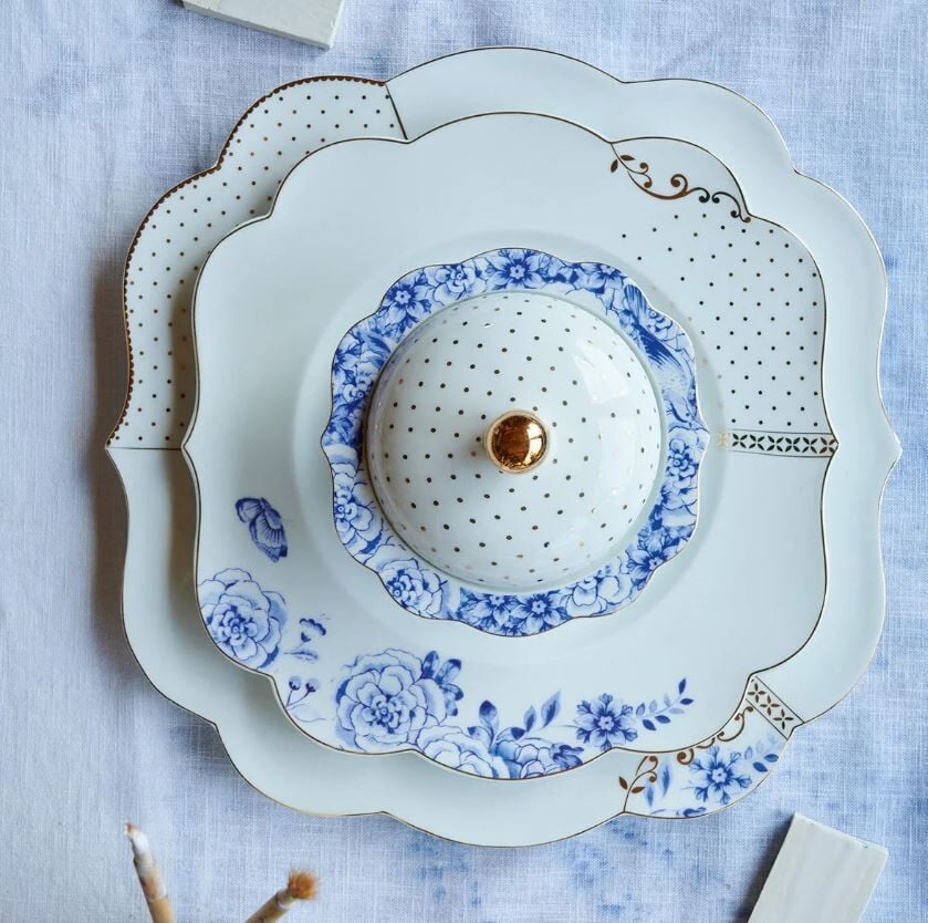 Mavi Beyaz Porselen Şekerlik 235 Ml Royal White Collection by Pip Studio