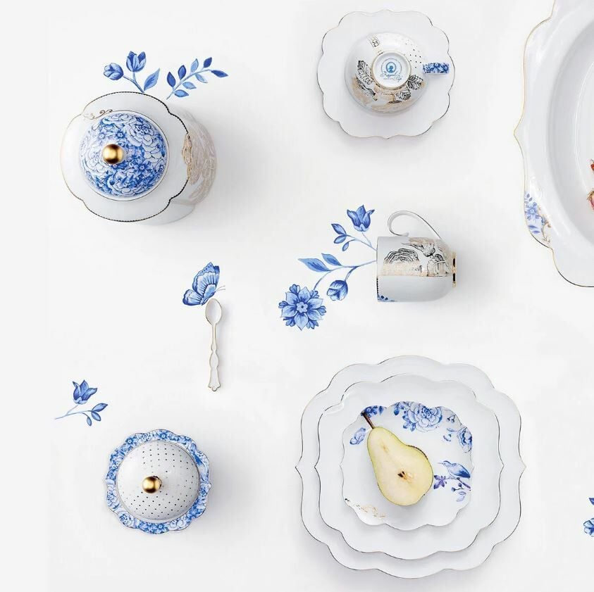 Mavi Beyaz Porselen Şekerlik 235 Ml Royal White Collection by Pip Studio