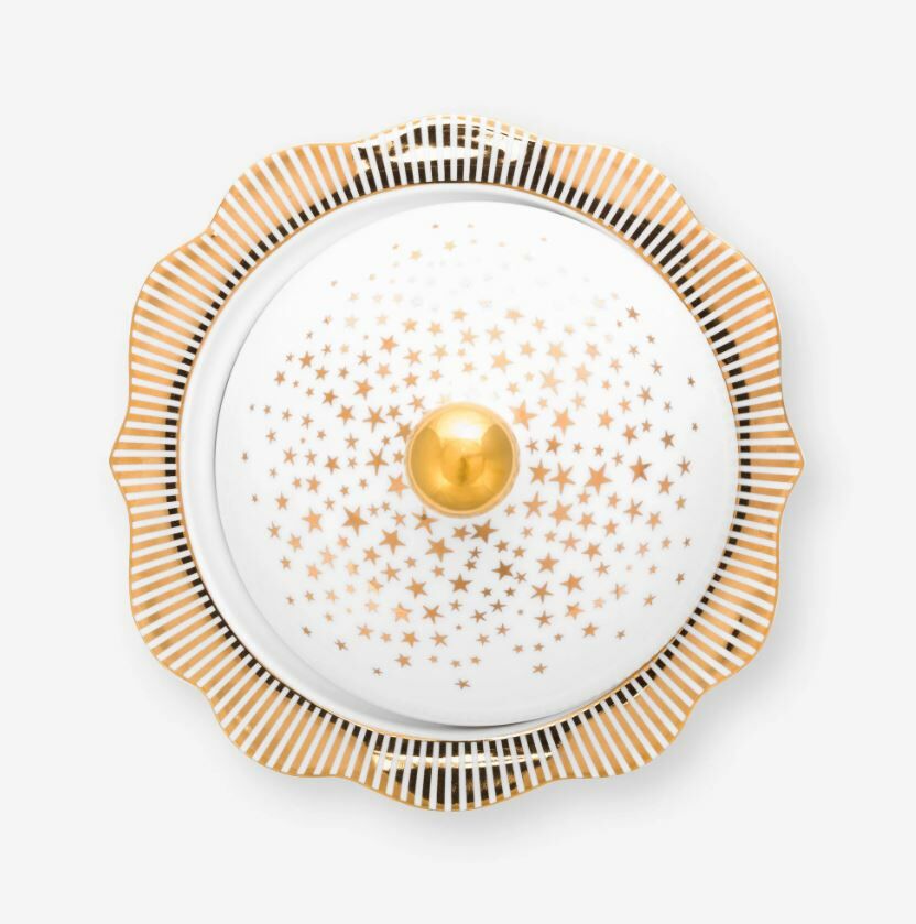 Beyaz Porselen Şekerlik 235 Ml Royal Gold White Collection by Pip Studio