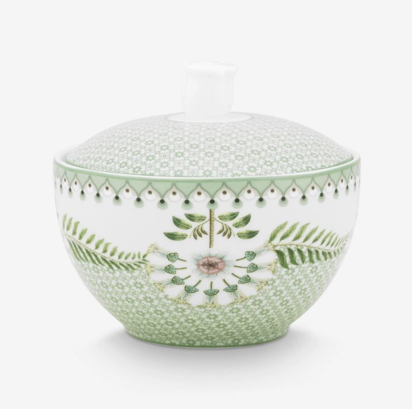 Yeşil Porselen Şekerlik Lily & Lotus Collection by Pip Studio