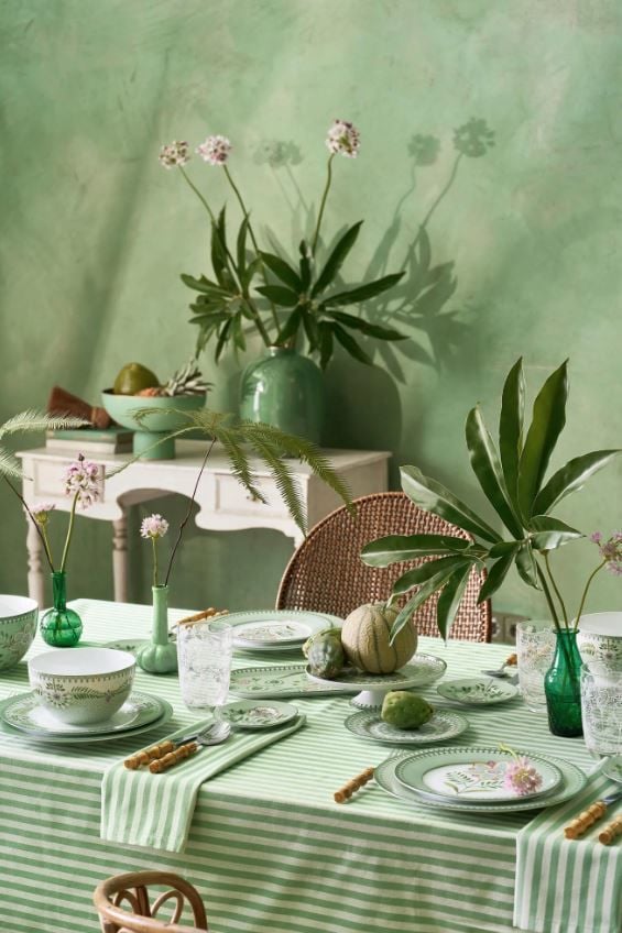 Yeşil Porselen Şekerlik Lily & Lotus Collection by Pip Studio