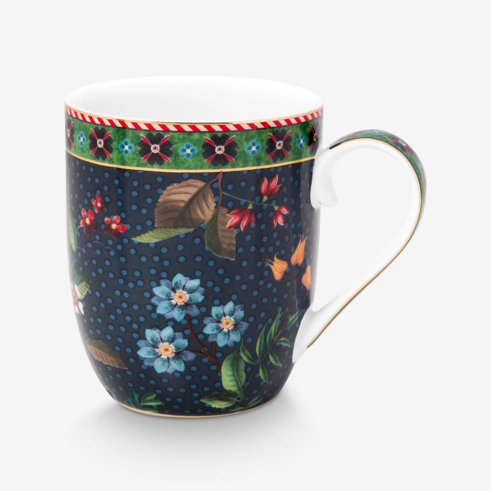Mavi Porselen Kupa Seti 145 Ml Berry Blues Collection by Pip Studio