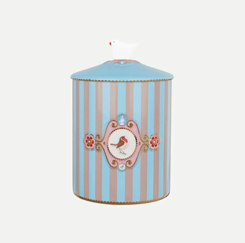 Mavi Haki Porselen Saklama Kutusu 1300 Ml Love Birds Collection by Pip Studio