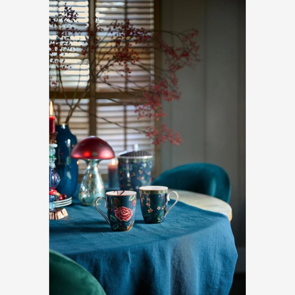 Mavi Porselen Kupa Seti 350 Ml Berry Blues Collection by Pip Studio