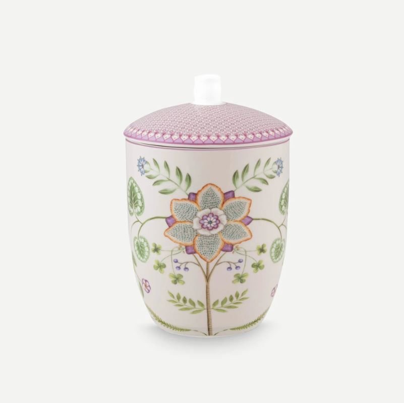 Mor Porselen Saklama Kutusu 1500 Ml Lily & Lotus Collection by Pip Studio