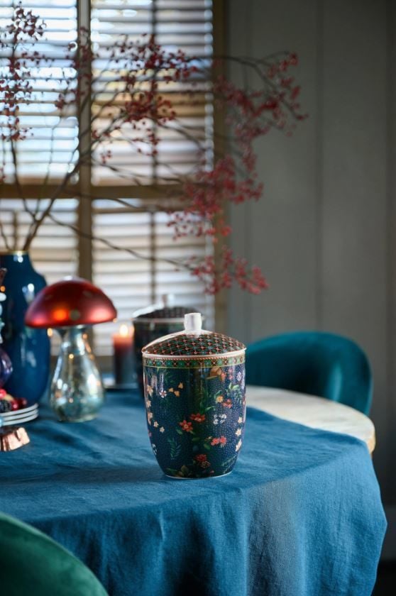 Mavi Porselen Saklama Kutusu 1500 Ml Berry Blues Collection by Pip Studio