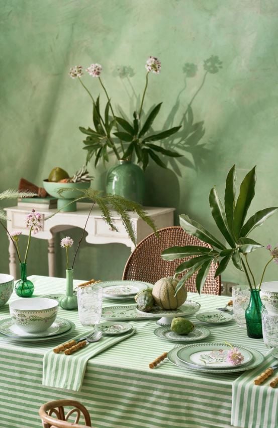 Yeşil Porselen Küp 1500 Ml Lily & Lotus Collection by Pip Studio