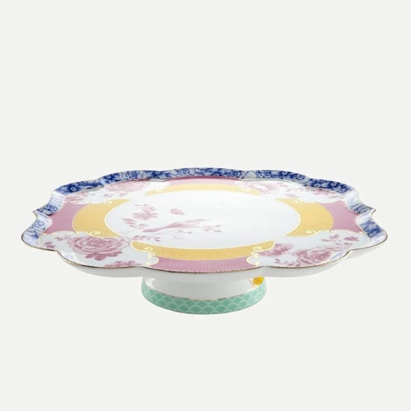 Sarı Pembe Porselen Kek Standı 31X8 Cm Royal Collection by Pip Studio