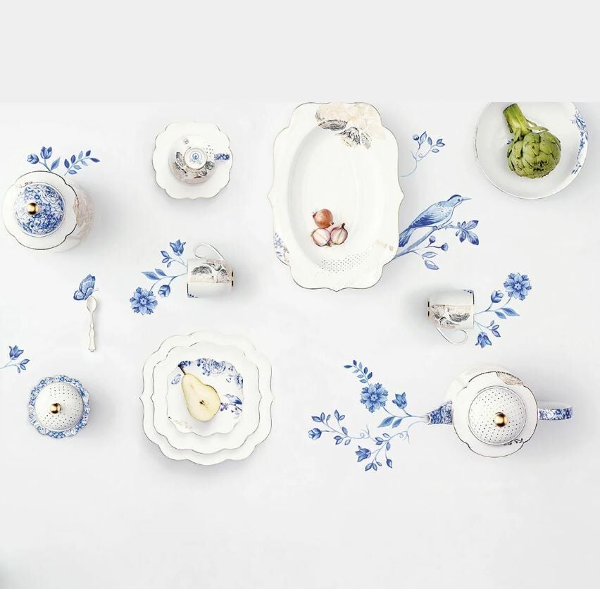 Mavi Beyaz Porselen Yumurtalık 5 Cm Royal White Collection by Pip Studio