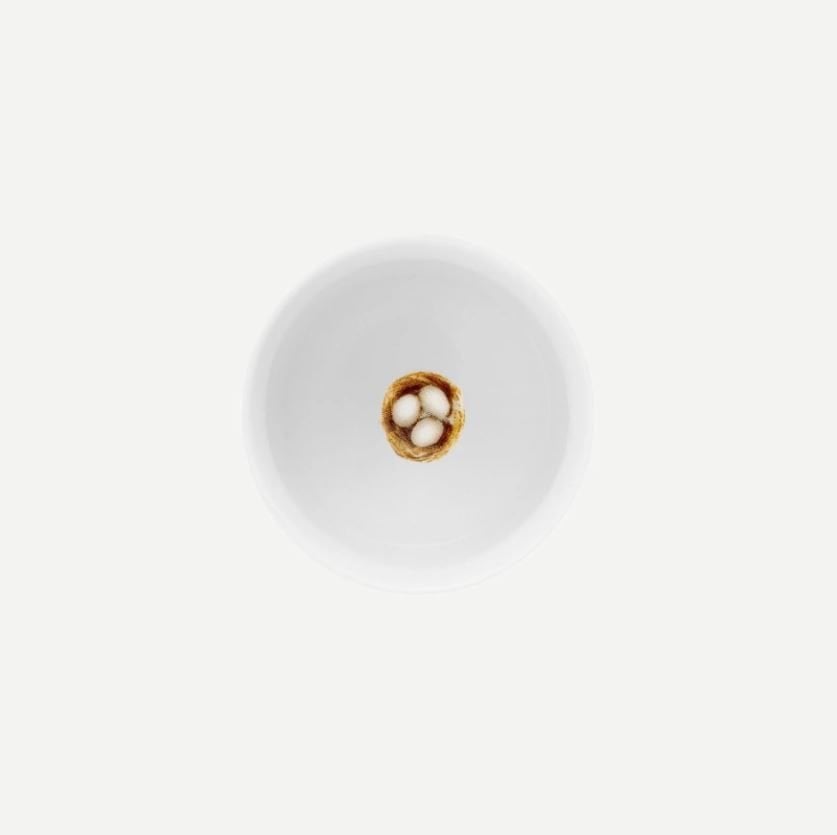 Beyaz Porselen Yumurtalık 5 Cm Love Birds Collection by Pip Studio