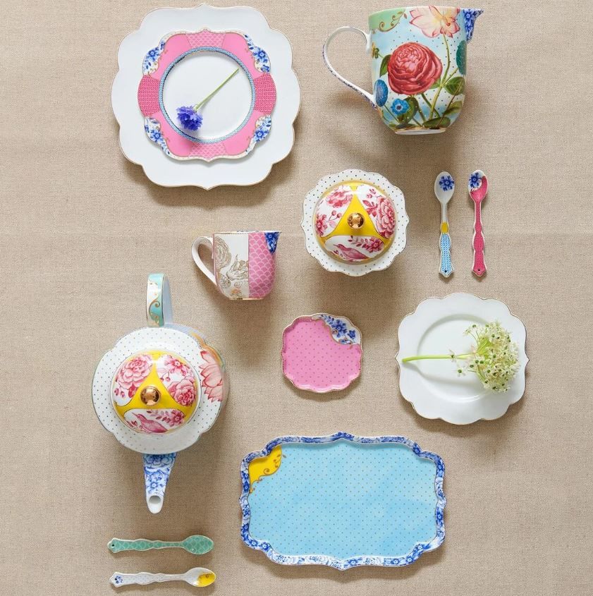 Pembe Porselen Çay Tabağı 10 Cm Royal Collection by Pip Studio