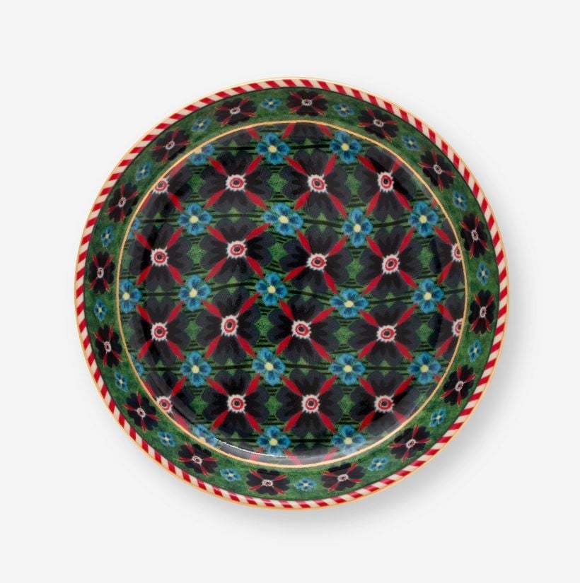 Yeşil Porselen Çay Tabağı 9 Cm Berry Blues Collection by Pip Studio