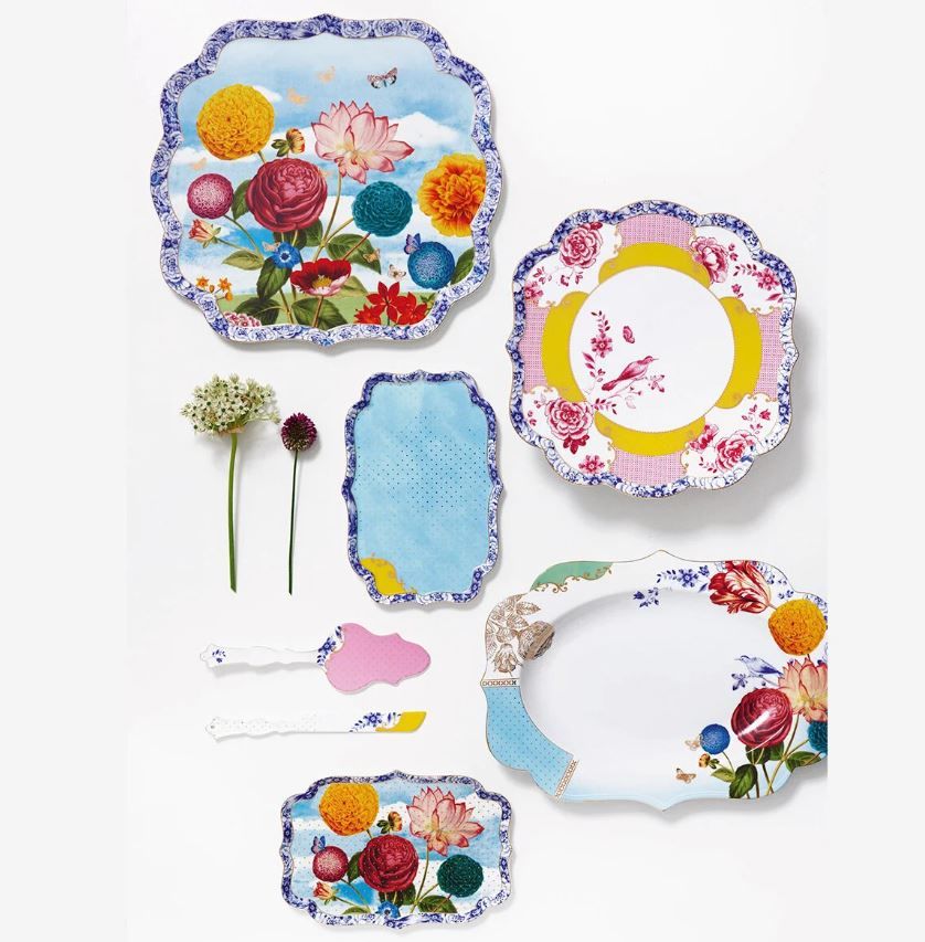 Mavi Porselen Servis Tabağı 40 Cm Royal Collection by Pip Studio