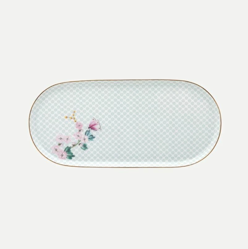 Beyaz Porselen Servis Tabağı 25 Cm Blushing Birds Collection by Pip Studio