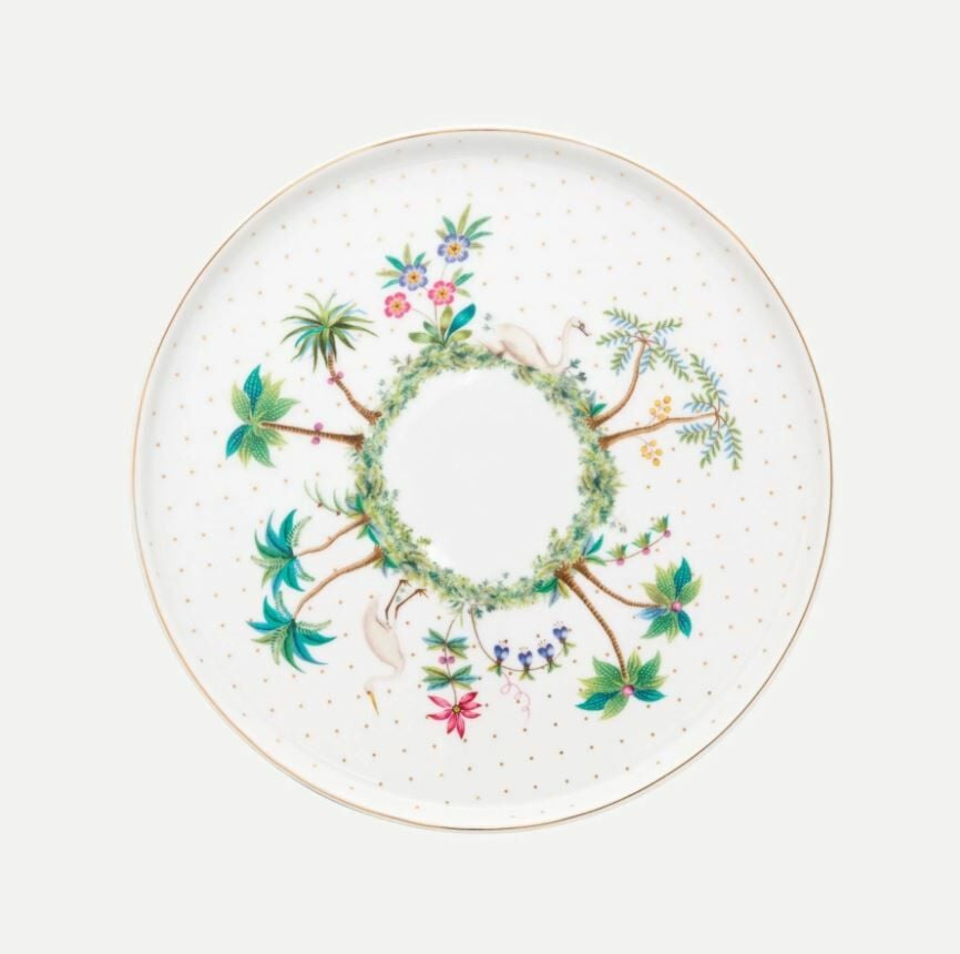 Beyaz Porselen Kek Standı 21 Cm Jolie Collection by Pip Studio