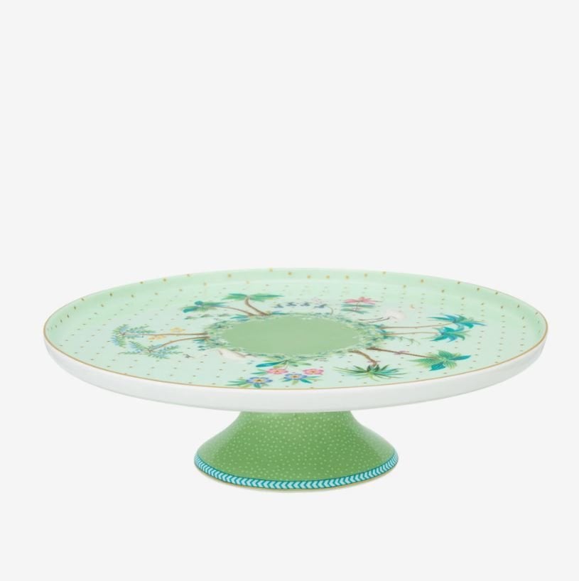 Yeşil Porselen Kek Standı 21 Cm Jolie Collection by Pip Studio