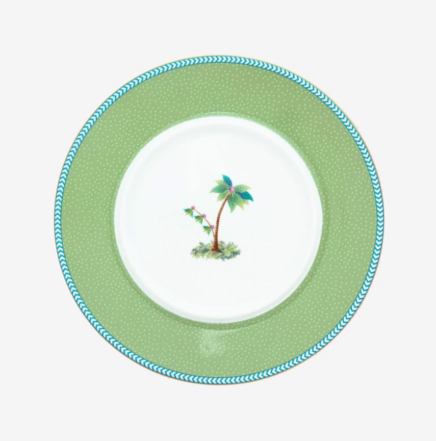 Yeşil Porselen Tereyağlık 17 Cm Jolie Collection by Pip Studio