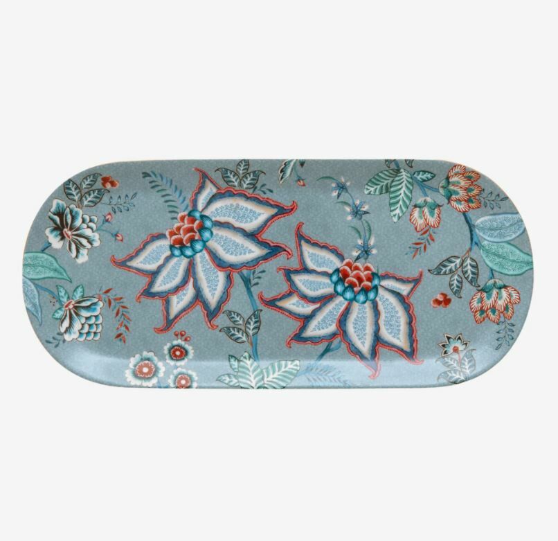 Mavi Porselen Servis Tabağı 33 Cm Flower Festival Collection by Pip Studio