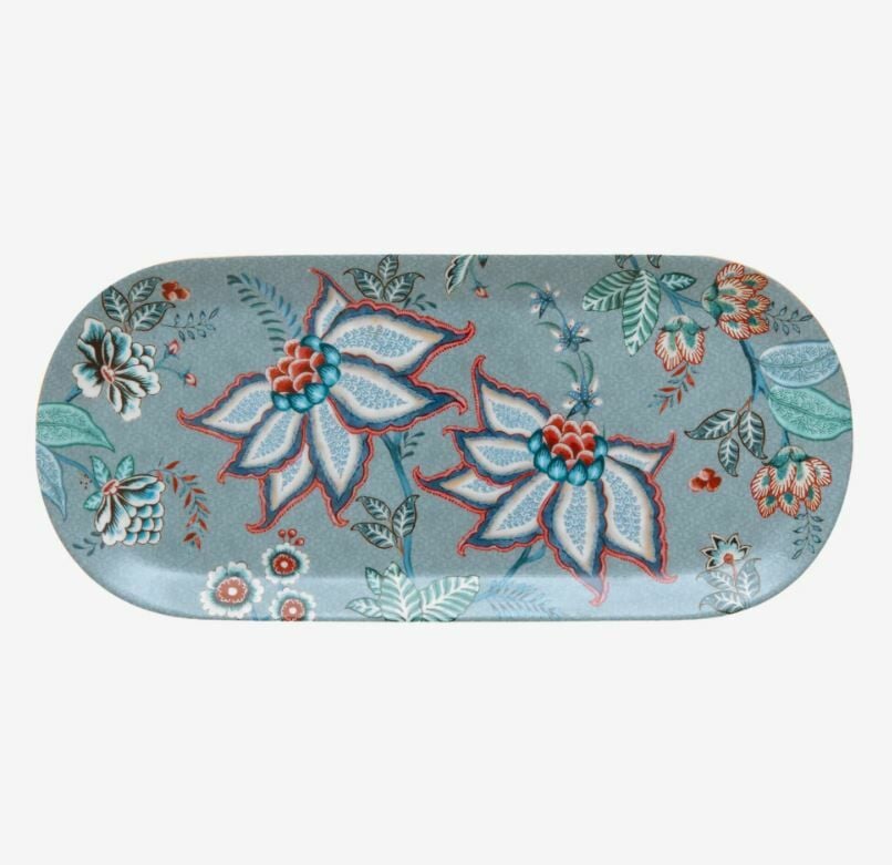 Mavi Porselen Servis Tabağı 33 Cm Flower Festival Collection by Pip Studio