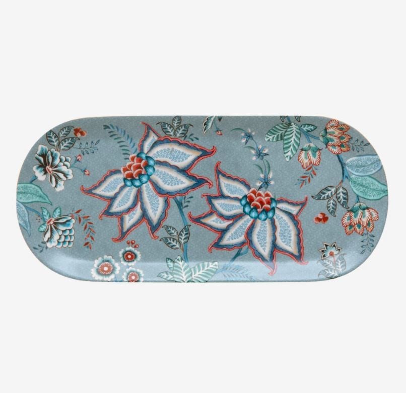 Mavi Porselen Servis Tabağı 33 Cm Flower Festival Collection by Pip Studio
