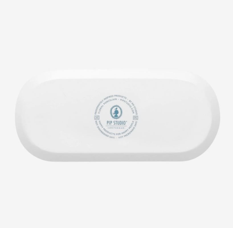 Mavi Porselen Servis Tabağı 33 Cm Flower Festival Collection by Pip Studio