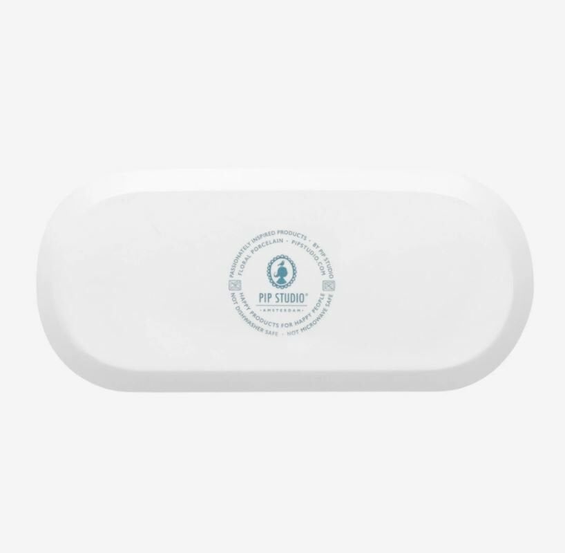 Mavi Porselen Servis Tabağı 33 Cm Flower Festival Collection by Pip Studio