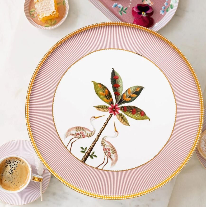 Pembe Porselen Kek Standı 21 Cm La Majorelle Collection by Pip Studio