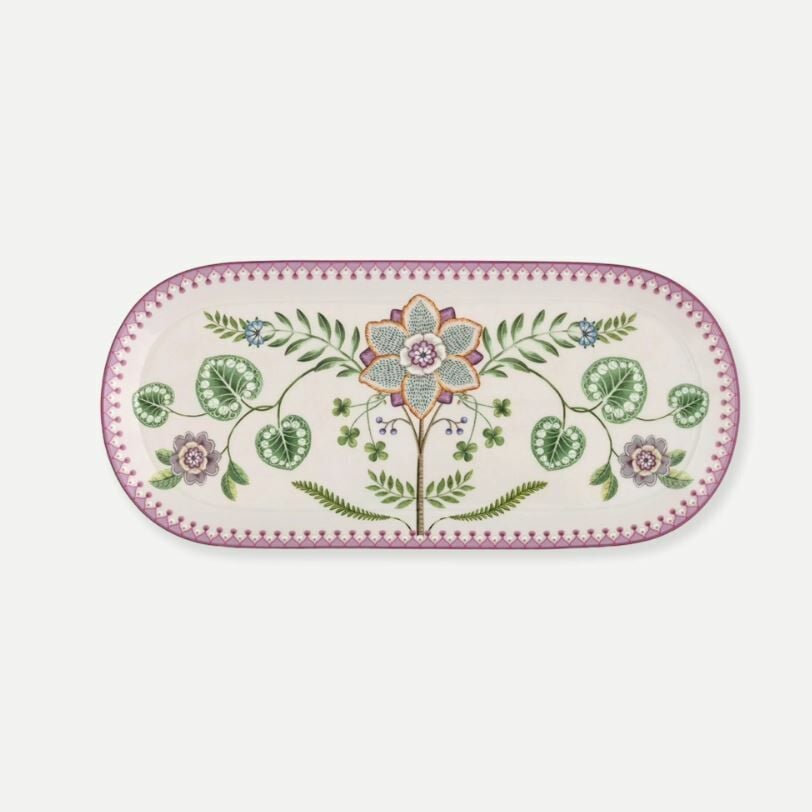 Beyaz Porselen Servis Tabağı 33 Cm Lily & Lotus Collection by Pip Studio