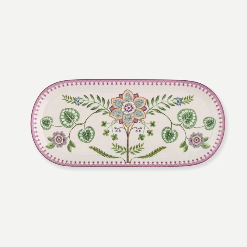 Beyaz Porselen Servis Tabağı 33 Cm Lily & Lotus Collection by Pip Studio