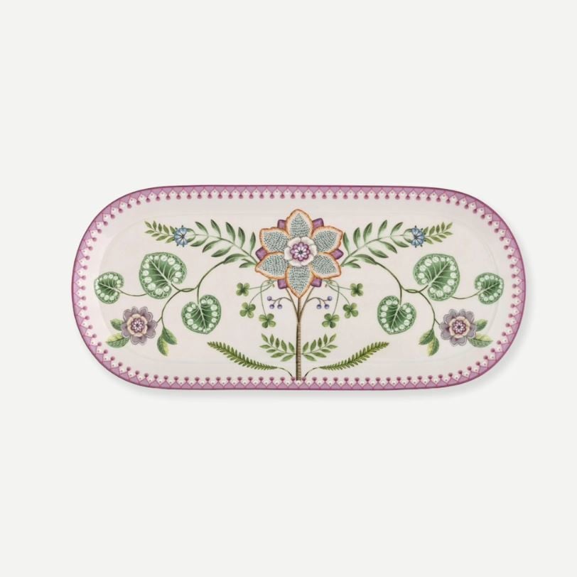 Beyaz Porselen Servis Tabağı 33 Cm Lily & Lotus Collection by Pip Studio