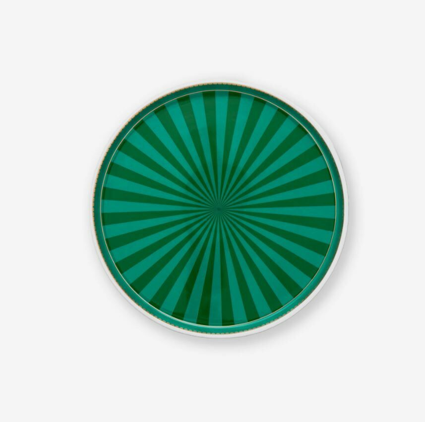 Yeşil Porselen Kek Standı 24 Cm Love Birds Collection by Pip Studio