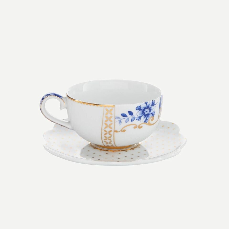 Royal Beyaz / Altın Renkli Kahve Fincanı