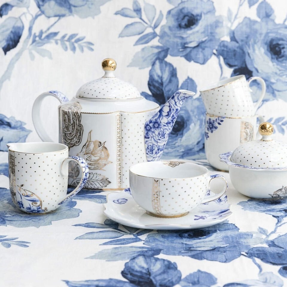 Royal Beyaz / Altın Renkli Kahve Fincanı